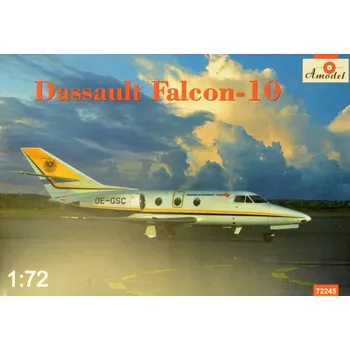 Plastikový model A model 1/72 Dassault Falcon-10 (tyrolean air ambulance)