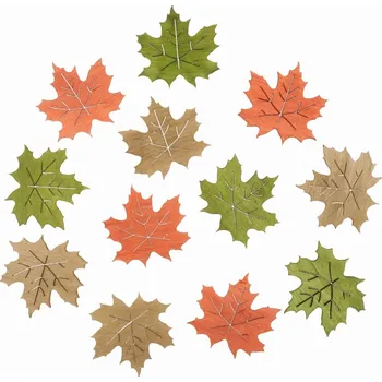 Dřevěné listy 4 cm, 12 ks 3831