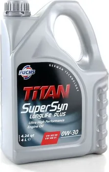 Motorový olej Fuchs Titan SuperSyn Longlife Plus 0W-30 4 l