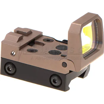 Kolimátor Aim-O Kolimátor Flip Dot Reflex Sight, červené podsvícení, pískový