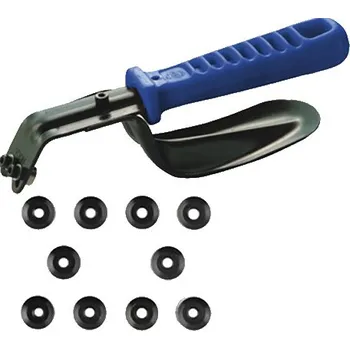 Pracovní nůž NOGA Oboustranný škrabák na plech DB1000 + 10 ks nožů BN8010