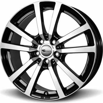 Alu kolo Alu disk Brock RC25 7.5x17, 5x127, 71.6, ET40 Schwarz Glanz Voll-Poliert (SGVP)