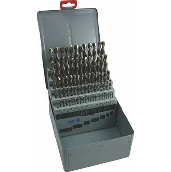 Vrták NÁSTROJE CZ Sada vrtáků 81-dílná 2,00-10,00x0,1mm DIN 338RTiHSSCo5 Lesklá, kov
