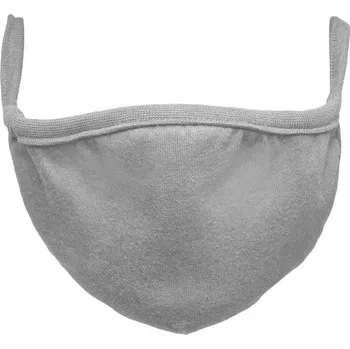 Bavlněná rouška dvouvrstvá - šedá, 10 ks