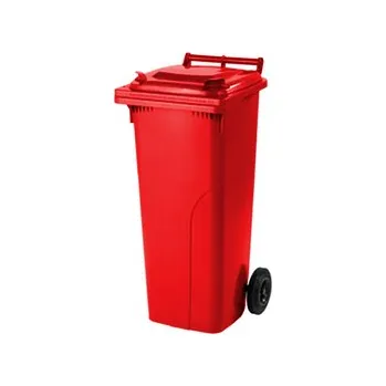 Popelnice Plastová popelnice 140 l červená