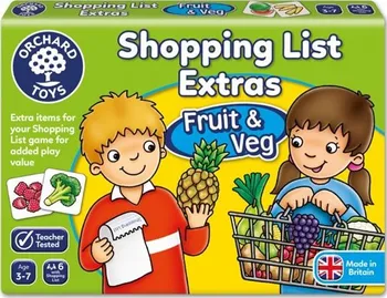 Desková hra Orchard Toys Nákupní seznam ovoce, zelenina