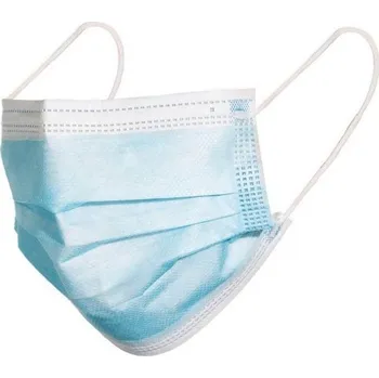 rouška Jednorázová rouška na obličej s gumičkou, 1ks třívrstvá