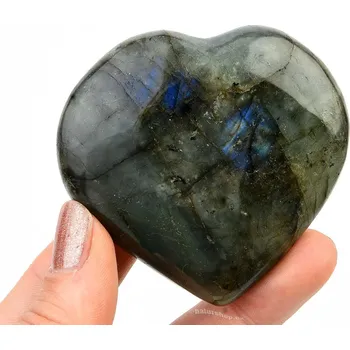 Přírodní kámen Labradorit srdce (113g)