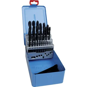 Vrták NÁSTROJE CZ Sada vrtáků 25-ti dílná 1,00-13,00x0,5mm DIN338RNHSSCX Lesklá, kov