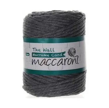 Příze Maccaroni The Wall 5mm 102 tmavě šedá