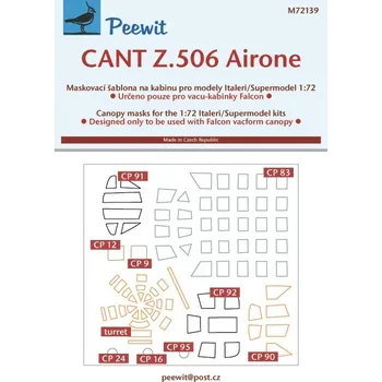 Plastikový model Peewit 1/72 Canopy mask CANT Z.506 Airone (FALCON)