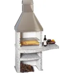 Zahradní krb NORMAN LAGUNA - červeno-bílý, výměník douzovací