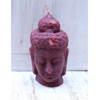 Svíčka Svíčka Budha Buddha 10cm červená + dárková krabička
