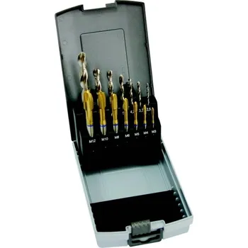 Vrták NÁSTROJE CZ Sada vrtáků CZ004 a závitníků průch.závit DIN371(1660)+DIN376(3660)