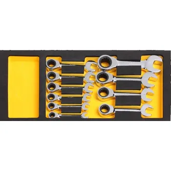 Klíč Krátké očkoploché ráčnové klíče - 10 KS