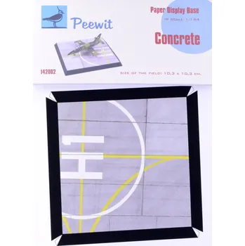Plastikový model Peewit 1/144 Paper Display Base - CONCRETE (BIG)