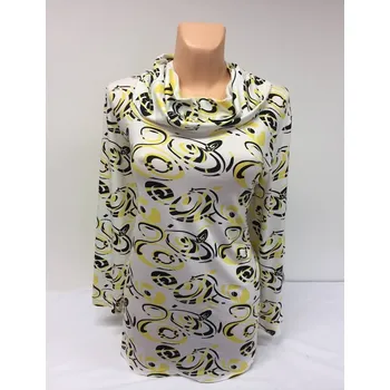 Dámská tunika roláky, Barva Bílá, Velikost M 38 , Materiál 96% Viskoza 4% Lycra