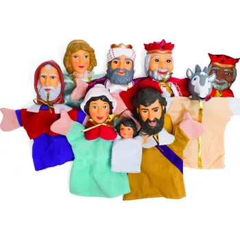 Domeček pro panenku Sada loutek na ruku TŘI KRÁLOVÉ (9 ks)