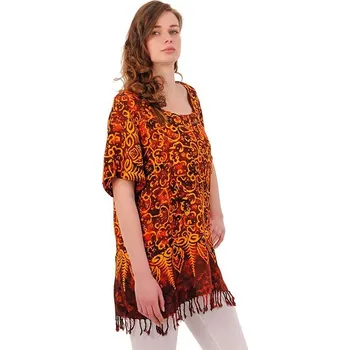 Dámská halenka Dámská halenka batikovaná BOB Neobaju Disco červená L