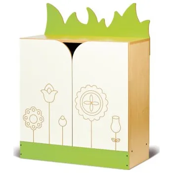 Dětská skříň Skříň policová s dvířky (travička, FARMA)