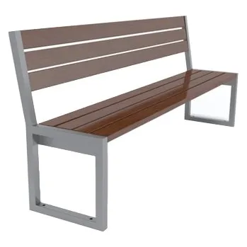 Zahradní lavice Kovová lavička ZOOL 150 cm Volně stojící