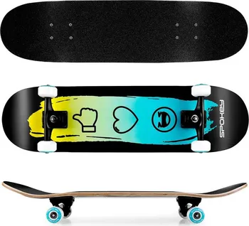 Skateboard Spokey Like 78,7 x 20 cm černý/modrý/žlutý