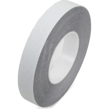 Výstražná páska Průhledná plastová voděodolná protiskluzová páska FLOMA Aqua-Safe - 18,3 x 2,5 cm tloušťka 0,7 mm