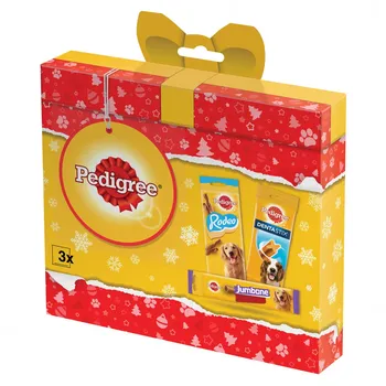 Pedigree Vánoční balíček s pamlsky pro psy 237 g Péče o psí chrup Pedigree Vánoční balíček s pamlsky pro psy 237 g