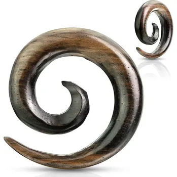 Piercing Šperky4U Roztahovák do ucha Ebony Wood - EP1030-03