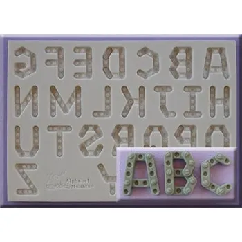 Forma na pečení Silikonová formička velká abeceda - stavebnice - Alphabet Moulds