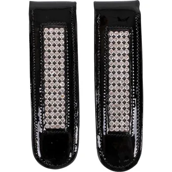 Jezdecká obuv QHP Spony na boty či minichapsy Madonna QHP, ozdobné, pár, black/silver Adult