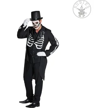 Karnevalový kostým Rubies Německo Černý frak - kostra D varianta: 56