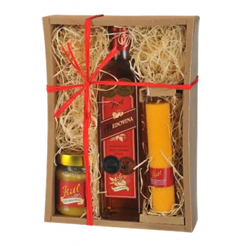Medovina Kitl Medový balíček 500 ml + med + svíčka
