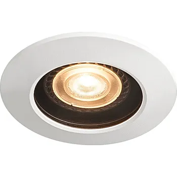 Venkovní osvětlení SLV 1001931 Varu, venkovní bílá bodovka 1xGU10 průměr 10cm, IP65