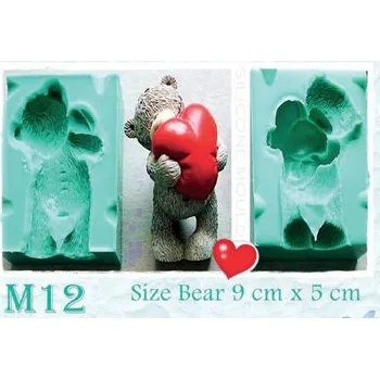 Silikonová forma medvídek a srdce - Galias Moulds