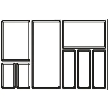 Organizace kuchyně Agoform příborník Sky 800 barva: antracit