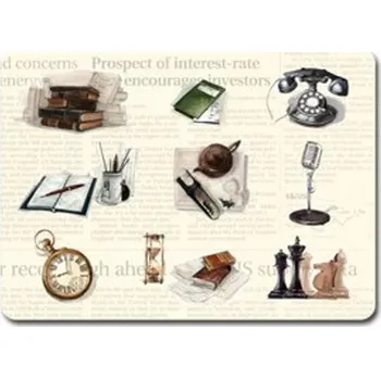 prostírání Korkové prostírání Zátiší kancelář, střední /29*21,5 cm/ - 4 ks