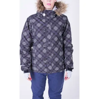 betty rides Dámská street zimní bunda lucky plaid nicole parka black plaid