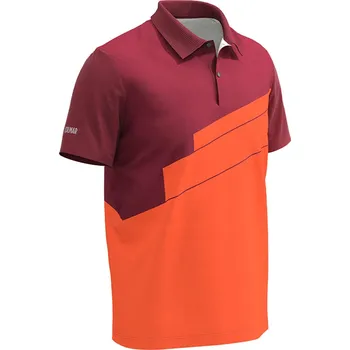 Pánské oblečení Colmar Men Color Block Polo Abstract S, Orange, pánské