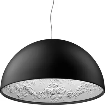 Flos F0002031 Skygarden S2, matně černé závěsné svítidlo s vnitřním štukem, 1x205W E27, prům. 90cm