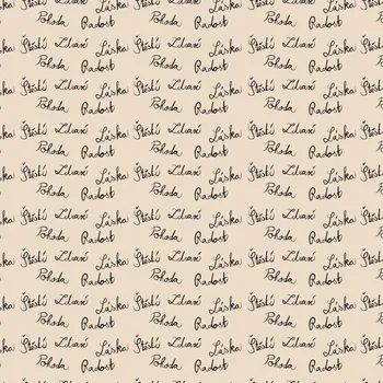 Balící papír Balicí papír - slova, recyklovaný papír, rozměr 88 x 135 cm