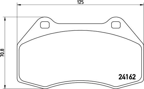 BREMBO Prime P 68 036 Remblokken Excl. slijtage
