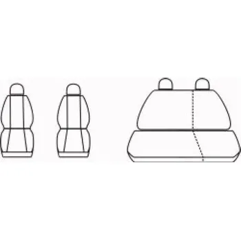 Potah sedadla Automega Autopotahy Seat IBIZA III, od r. 2002-2009, šedé