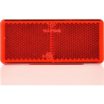 Příslušenství osvětlení automobilu WAS | Odrazka samolepící červená 96x42mm