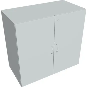 Kancelářský vozík HOBIS kancelářská policová skříň - DZ 2 80 01, zámek Huwill, šedá + doprava zdarma