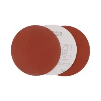 Brusný papír brusný papír průměr 125 mm zrnitost 220 3ks, výsek 125mm P220 zrnitost