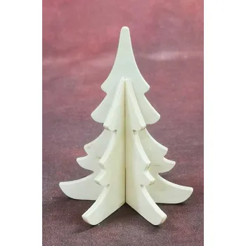 Vánoční dekorace Stromek skládací 3-dílný (090mm)