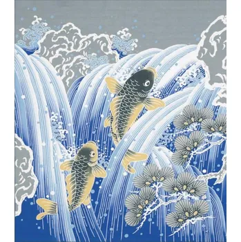 Šátek Japonský šátek Furoshiki 118 x 118 cm Umi (Moře)