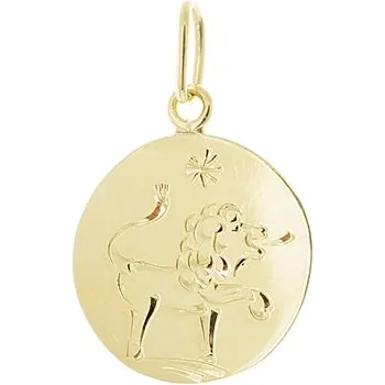 Přívěsek Přívěšek znamení Lev ze žlutého zlata ZZ0683LEVF + dárek zdarma