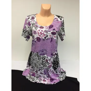 Dámské šaty Fialová a oranžová kalhotová souprava xl, Barva Jako na obrázku 1, Velikost XL46, Materiál 100% bavlna